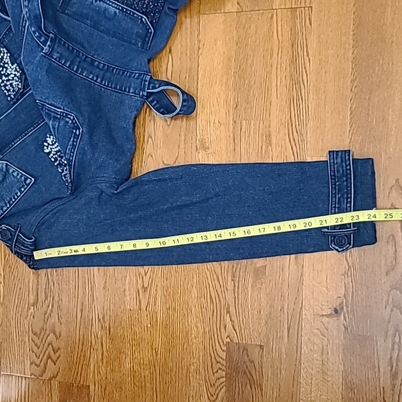 NWT Desigual Blue Denim Jacket with Sequin Accents ( Sz L) - Picture 15 of 15